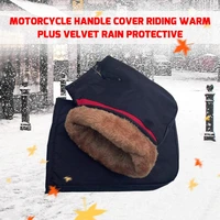 protective motorcycle scooter thick warm handlebar muff grip handle bar muff rainproof riding winter warmer thermal cover gloves