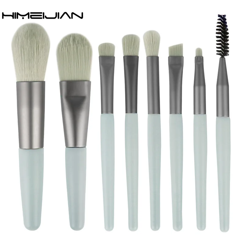

8pcs Makeup Brushes Set for Eyeshadow Eyeliner Blush Foundation Powder Eyebrow Eyelash Professional Beauty Cosmetics Kit Tools
