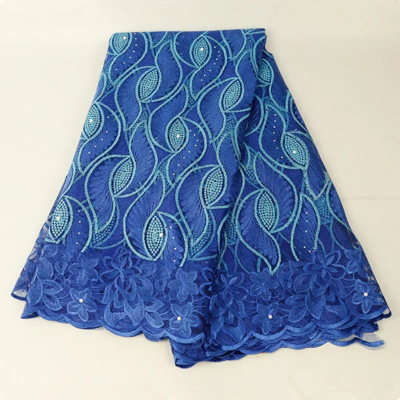 Африканская кружевная ткань из бисера Высококачественная нигерийская