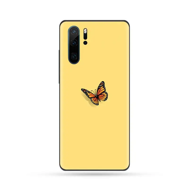 

Cute butterfly blue Phone Case For Huawei Mate 9 10 20 Pro lite 20x nova 3e P10 plus P20 Pro Honor10 lite