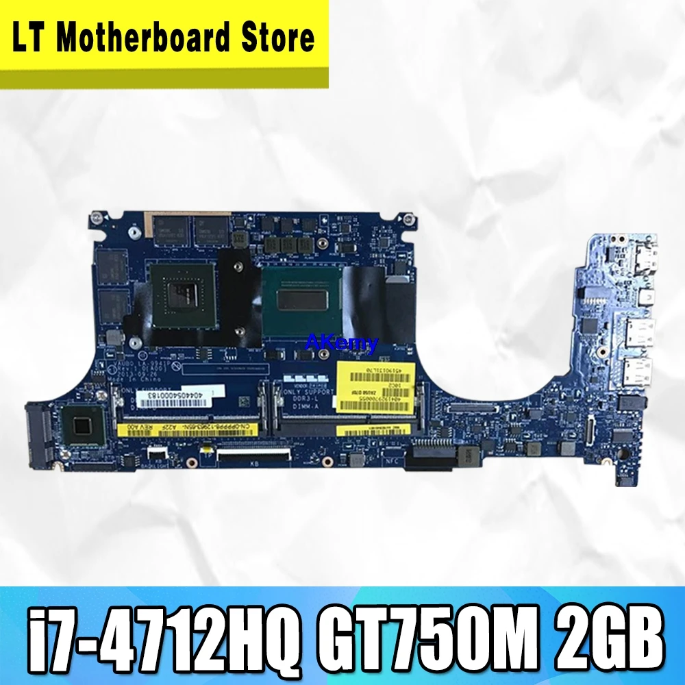 

CN-0R99XN 0R99XN motherboard For DELL XPS 15 9530 Laptop Motherboard Tested 100% work LA-9941P i7-4712HQ CPU GT750M 2GB
