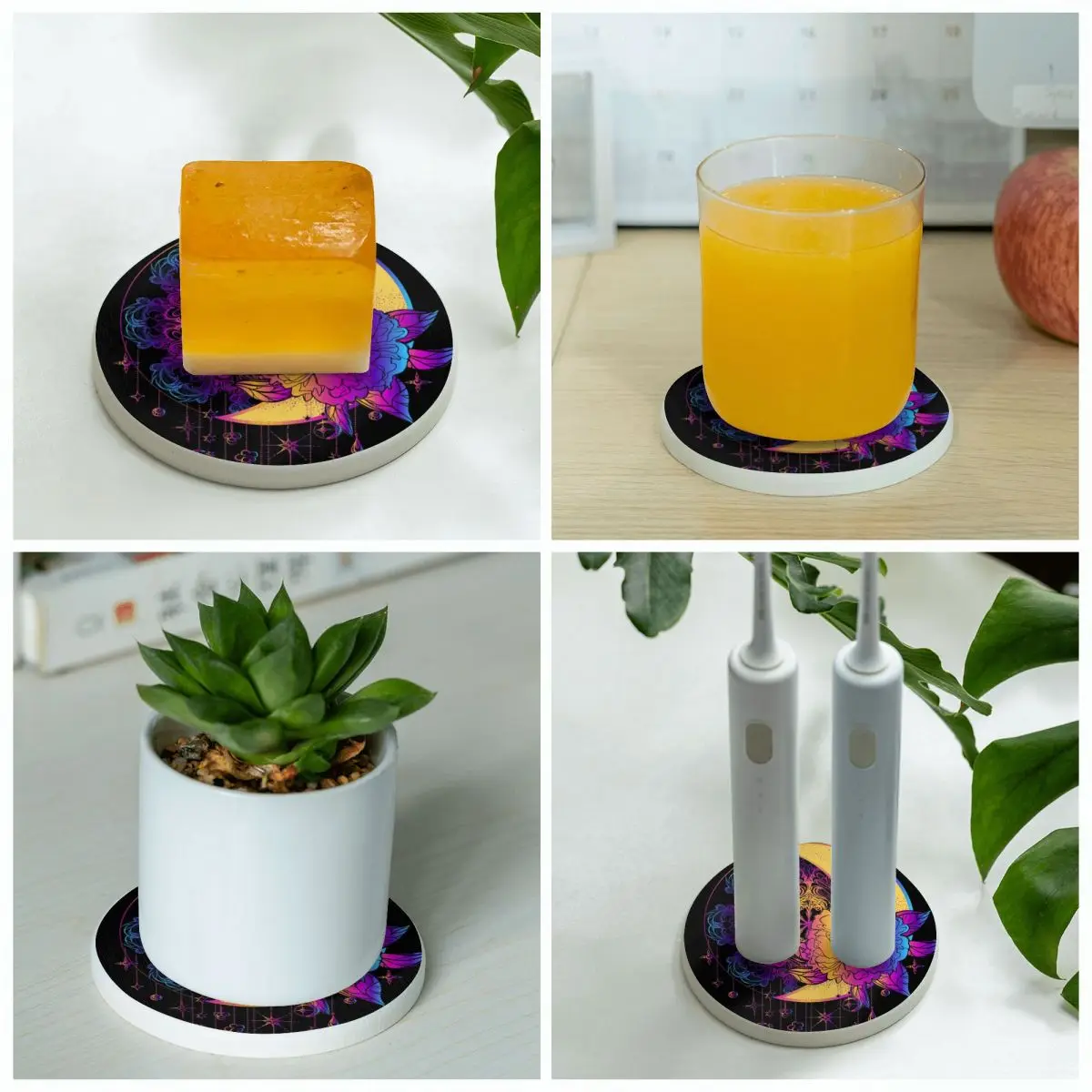 Чайная кофейная чашка Подставка под кружку этнический стиль бохо шикарный