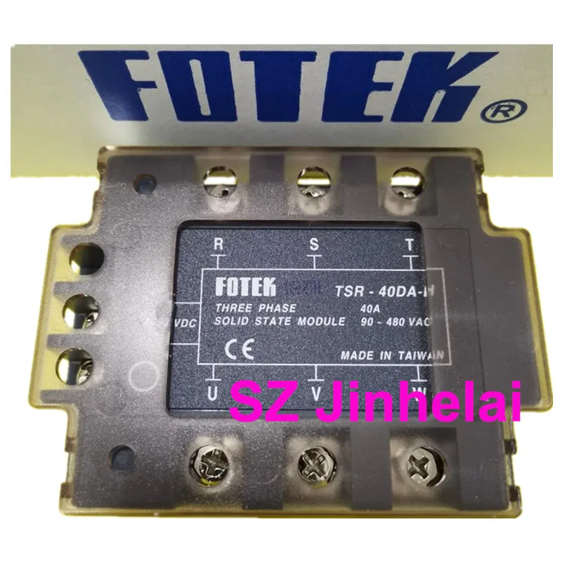 

FOTEK TSR-40DA-H Authentic original 3-Phase SSR SOLID STATE RELAY 40A 480VAC