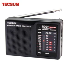 Original Tecsun Brand Tescun R-202T Radio FM MW TV Radio Mini Radio VS Tecsun  DE13 radio