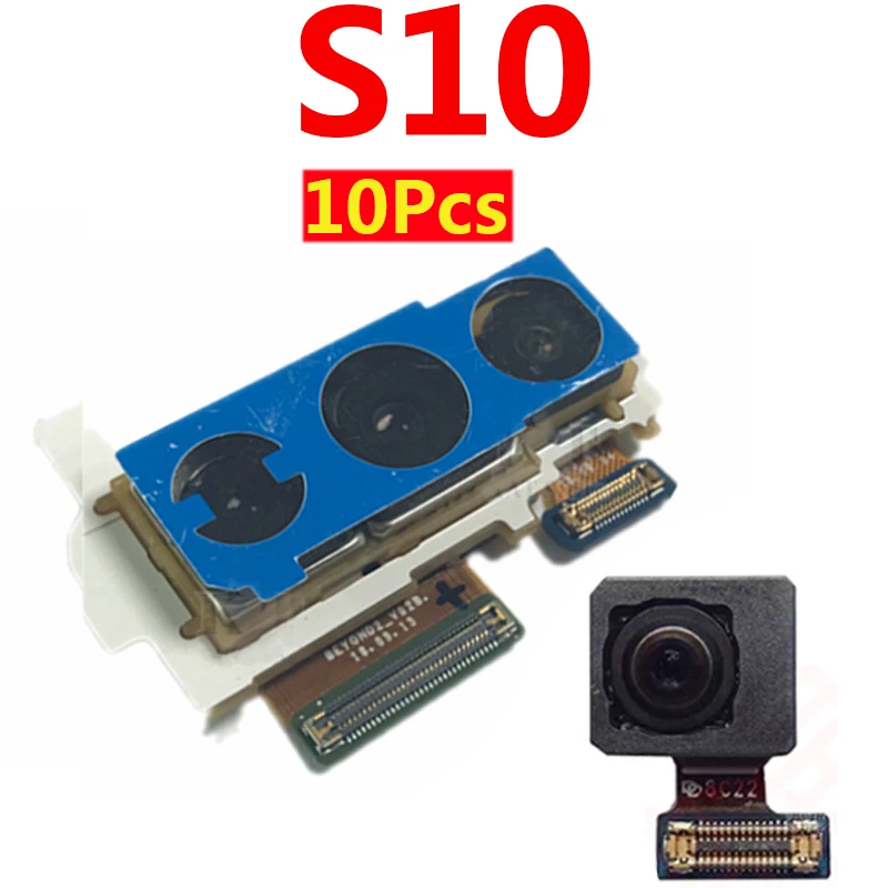 10 шт./для Samsung Galaxy S10 G973F G973U G9730 Передняя камера гибкий кабель задняя запасные