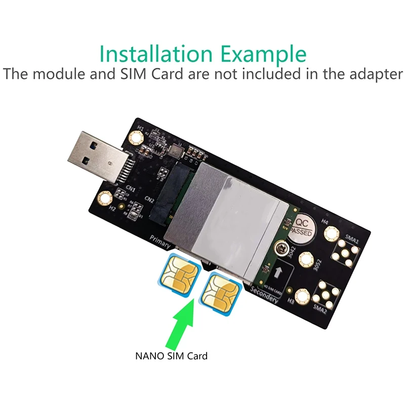 NGFF M.2 ключ B к USB 3 0 адаптер переходная карта с двойным NANO слотом для sim карты