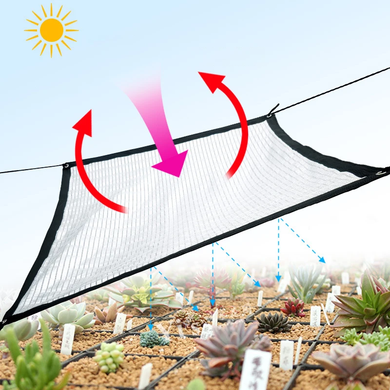 

Reflective Aluminum Foil Shading Net Outdoor Garden Sunscreen Shade Balcony Succulent Plant Cover Shading Net Reflect Sunlight