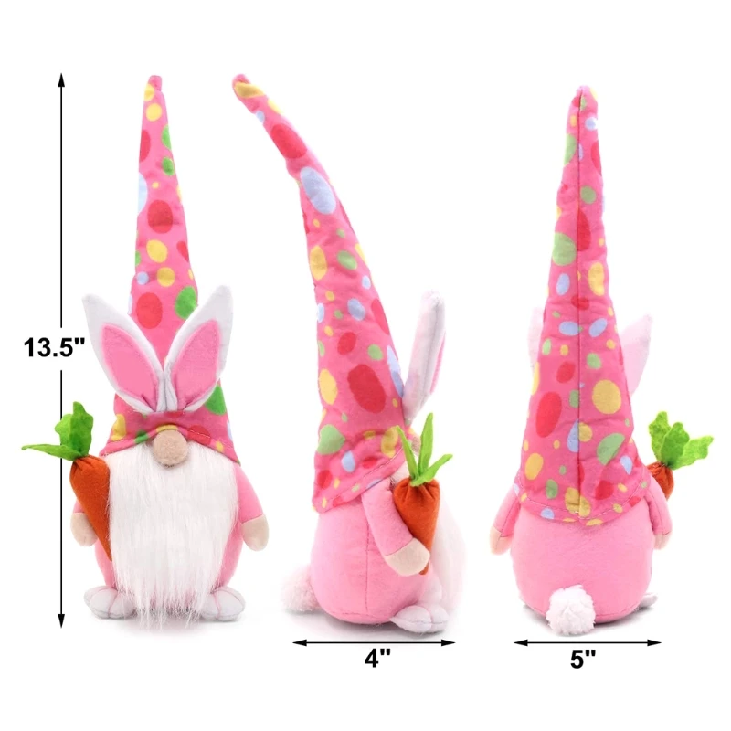 

Cute Rabbit Easter Bunny Gnome Decoratio Doll Home Party Decorations Kids Toys