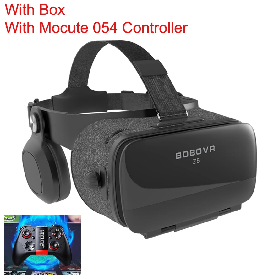 Z5 Очки виртуальной реальности 3D гарнитура шлем для смартфона FOV120 стерео гарнитура иммерсивная модель VR контроллер - Цвет: Z5 Box 054