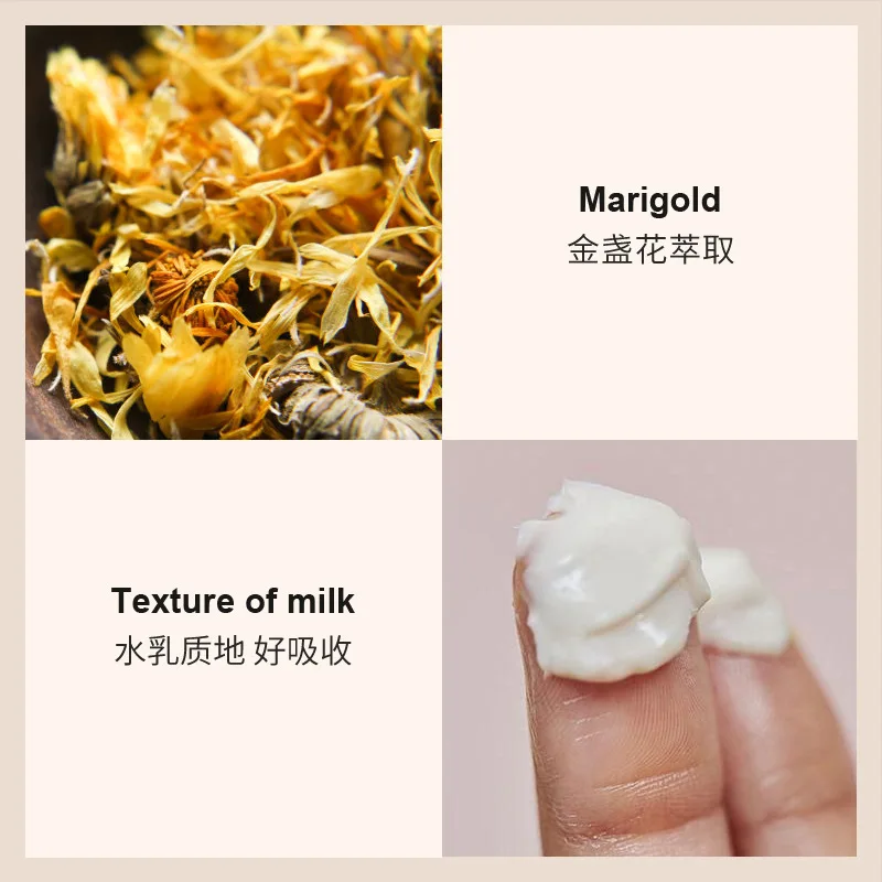 

Calendula Face Cream For Dry Skin Care Anti Wrinkle Brightening Collagen Anti-Aging Whitening Moisturizing Creams Korean