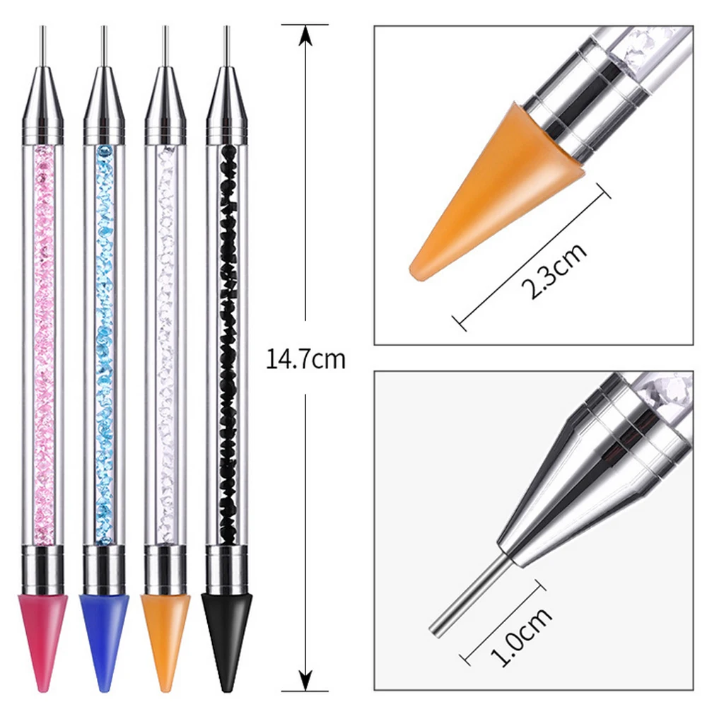 DIDIHOU Double Head Nail Pen Rhinestone Picker Dotting Pens Wax Drill Pencil Art DIY Decoration Tool 1pcs | Дом и сад