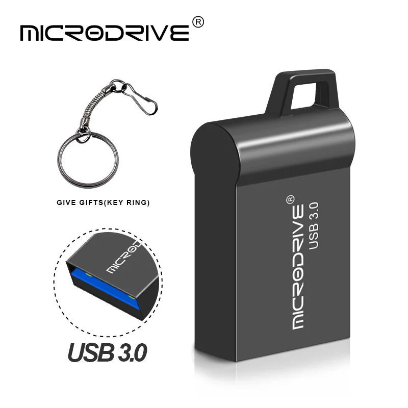 Супер мини-usb 3,0 Флешка 16 ГБ 32 ГБ 64 Гб 128 usb-флэш, совместимо с ПК и смартфоном флеш-накопитель флэш-карта памяти usb флешка u-диск