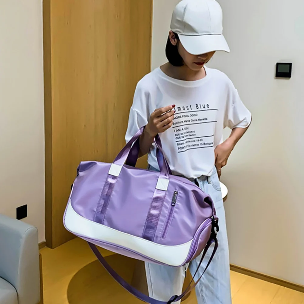 

Sports Fitness Workout Female Yoga Bag Dry And Wet Separation Shoes Clothes Towel Shoulder Bag Short-handed Traveler Bag