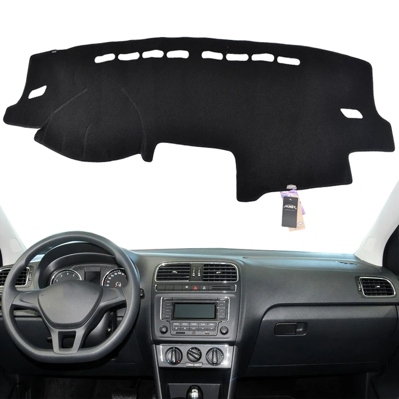 Polo-LHD 09-17 Крышка приборной панели автомобиля для VW Beetle 1998-2010 Tiguan 2009- Polo MK5 6R Jetta 4 6 MK4 MK6 коврик приборной панели - Название цвета: Polo-LHD 09-17