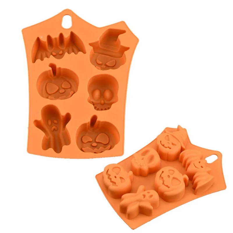 Форма Тыква на Хэллоуин силиконовая форма для выпечки торта мыла печенья резак