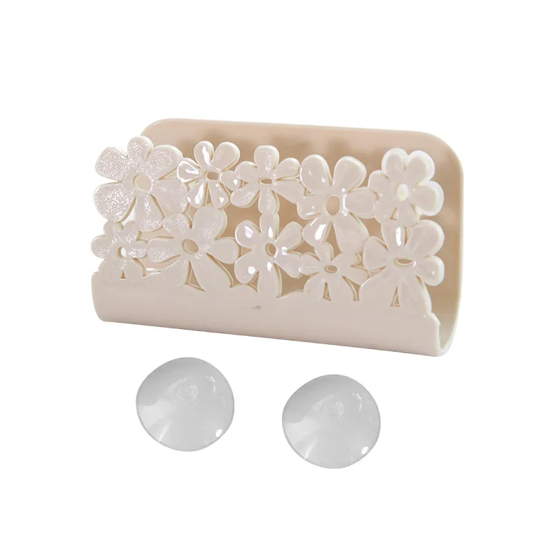 Кухонная коробка для хранения раковина на присоске губка полка мыла мультяшная