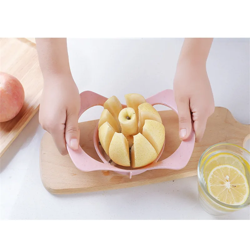 Stainless steel cut apple corer fruit slicer Creative kitchen artifact Baby food supplement tool | Мать и ребенок