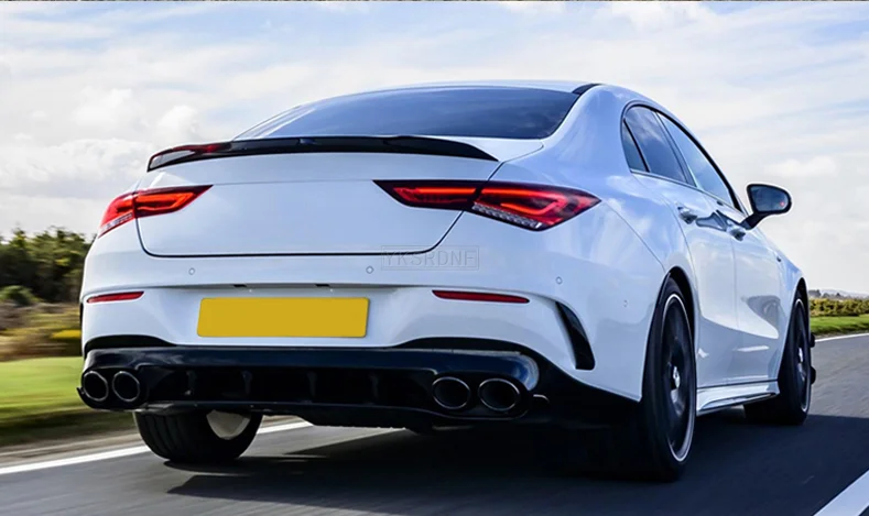 Задний спойлер C118 для Mercedes Benz CLA Class W118 2019-2020 CLA250 CLA200 CLA220 ABS блеск черный заднее