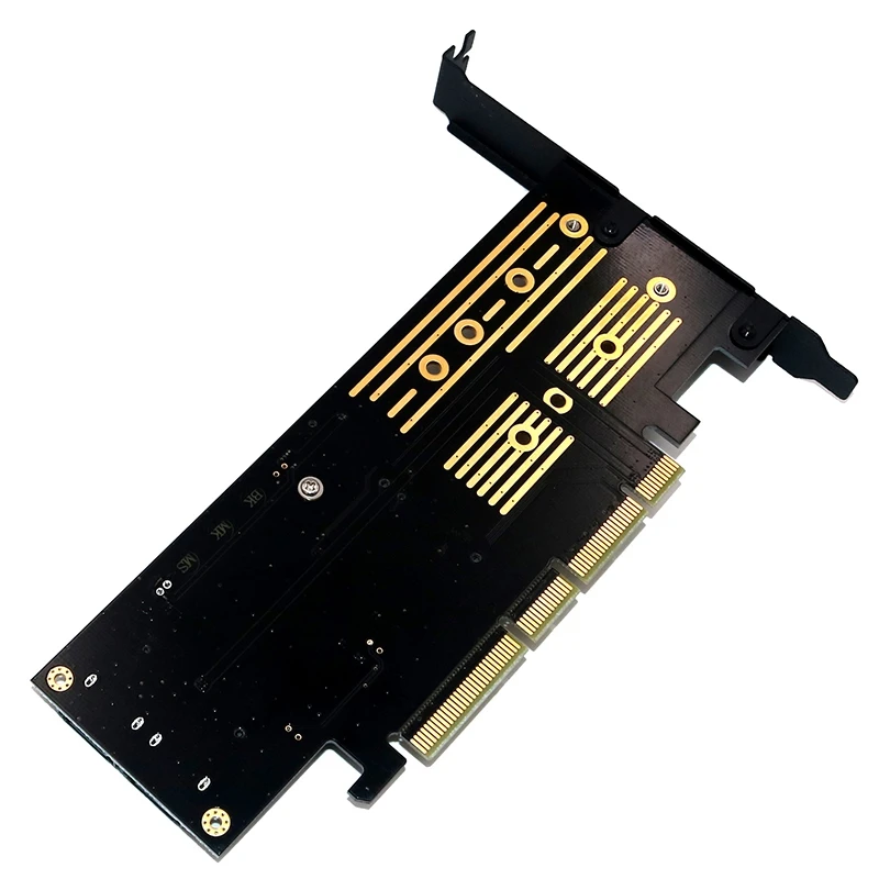 Обновленная версия 3 в 1 Msata и M.2 NGFF NVME SATA SSD на PCI E 4X SATA3 адаптер с охлаждающим