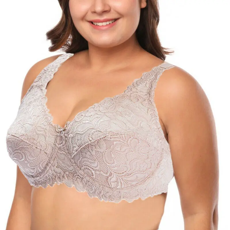 

Sexy Lace Push Up Ladies Bra Plus Size Brassiere Women's Underwear Big Size Underwire Lingerie BH 34-44 B C D DD E Cup
