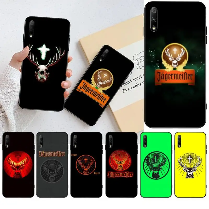 Jagermeister логотип пиво на заказ фото мягкий чехол для телефона Huawei Honor 30 20 10 9 8 8x 8c v30