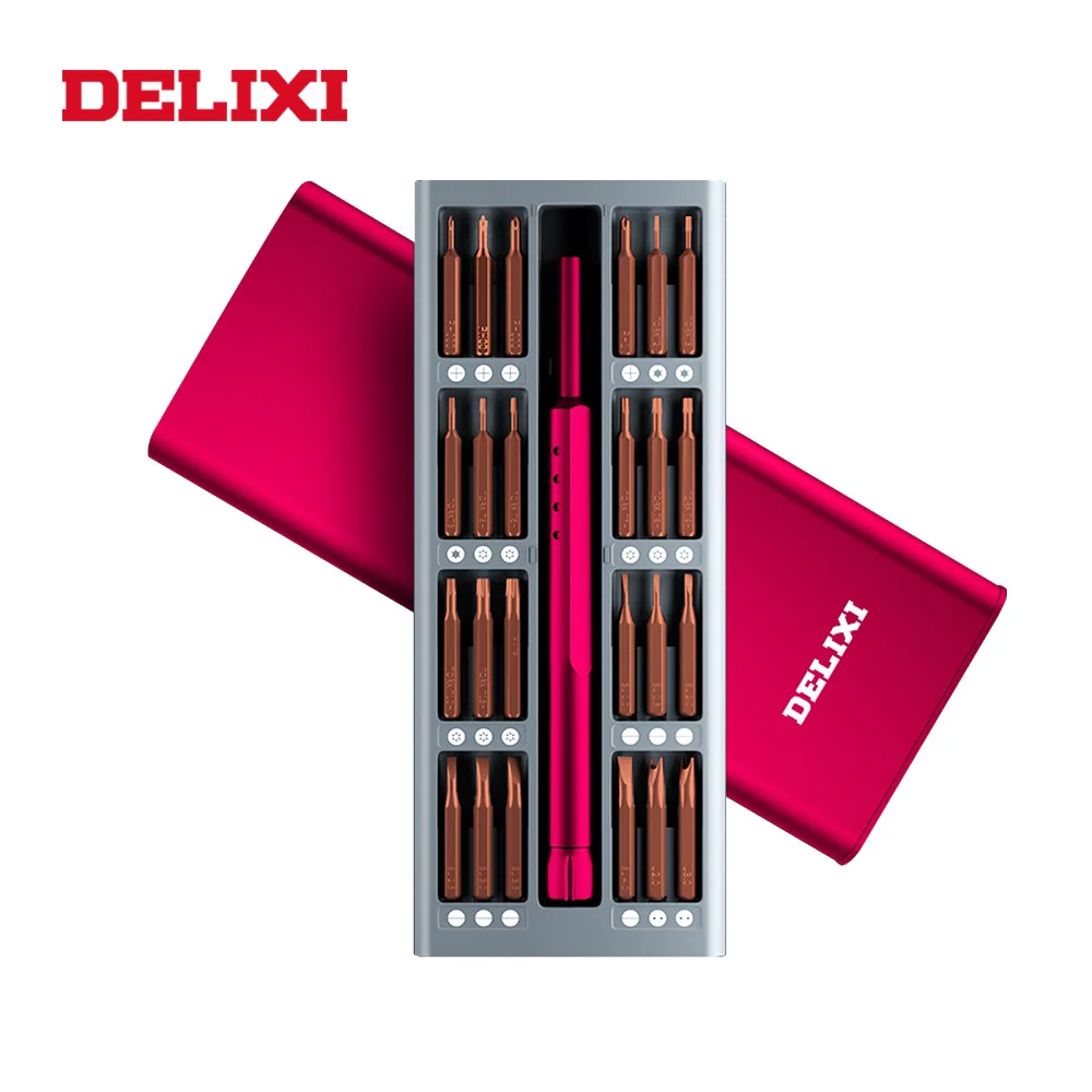 

DELIXI Screwdriver Set 25 In 1 Mini Precision Magnetic Screwdriver Bits Hand Tool For Home Phone Iphone PC Appliance Repair Tool