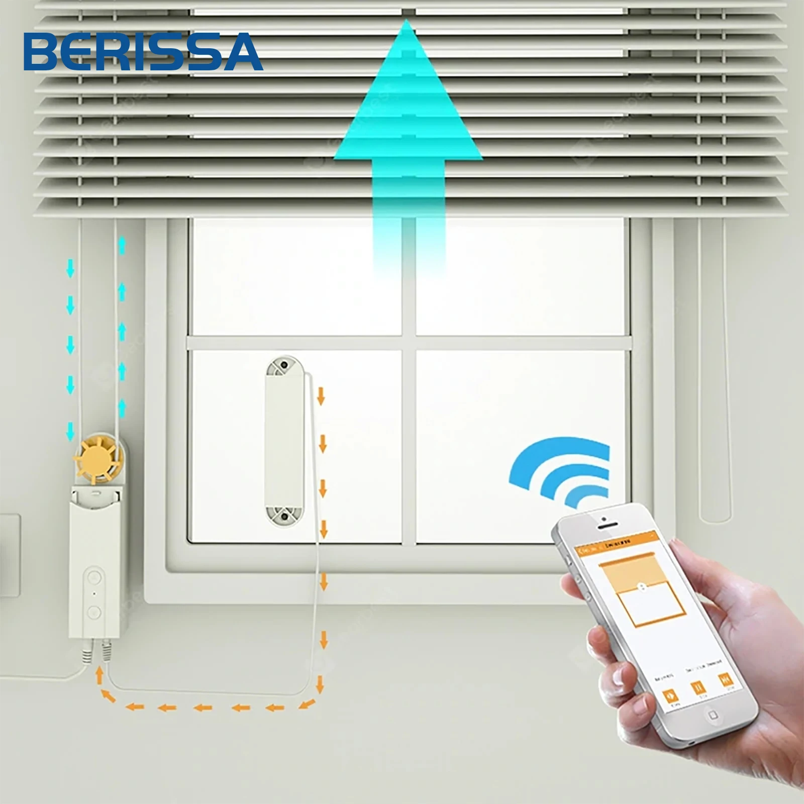 Автоматическая DIY умный моторизованный цепные роликовые шторы приводной