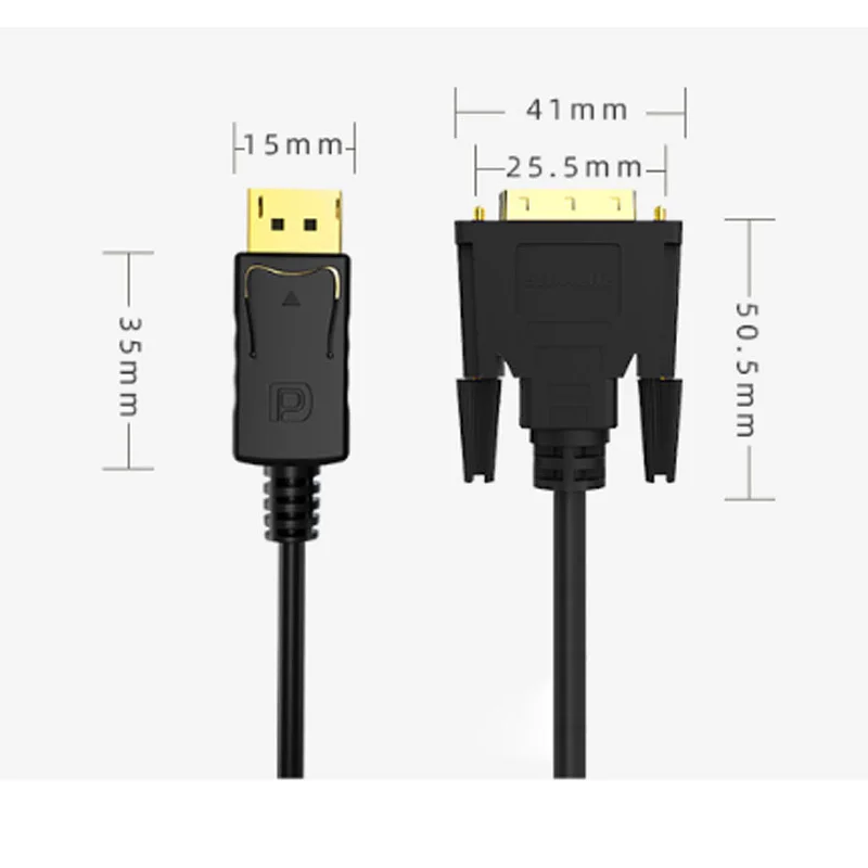 

1.8m Displayport to VGA cable Cord 1080P DP to VGA Adapter Displayport Converter able For PC Monitor HDTV Projector to VGA male