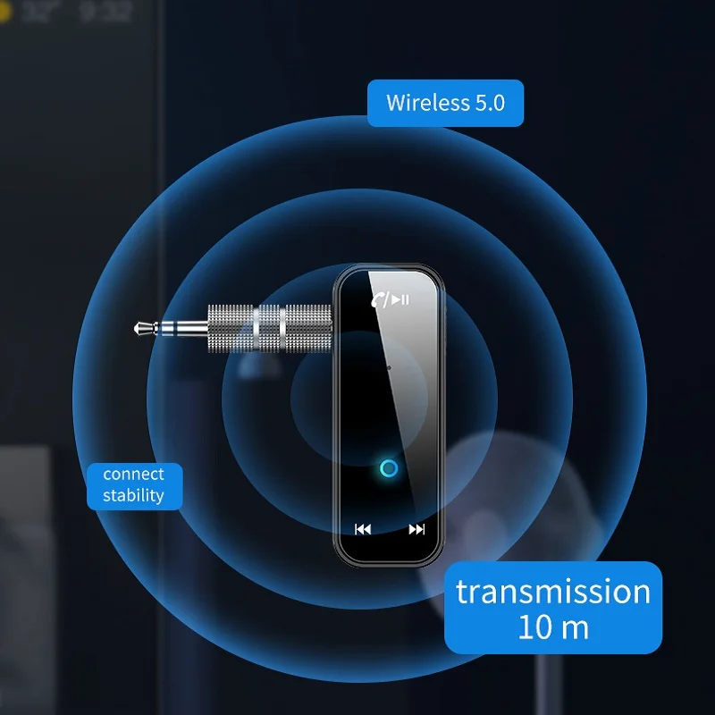 2 в 1 Bluetooth 5 0 передатчик приемник Разъем беспроводной адаптер 3 мм аудио AUX для