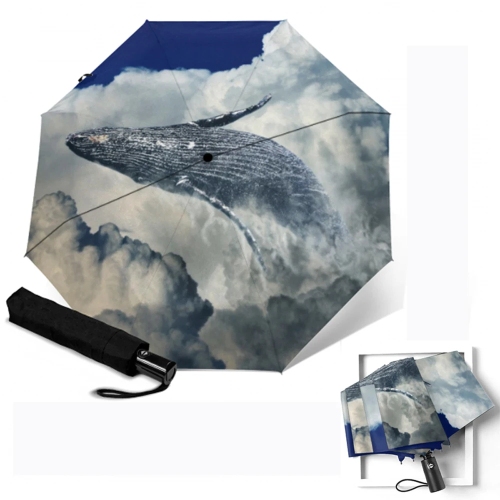 Ветрозащитные автоматические зонтики тройного сложения Srong ветрозащитные зонты