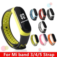 for mi band 5 6 4 strap sport silicone watch wrist bracelet miband 4 5 accessories bracelet smart strap for xiaomi mi band 3 4 5