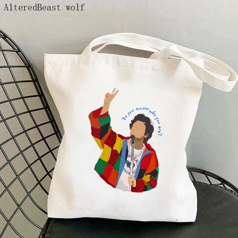 

Women Shopper bag Do you know who you are Printed Kawaii Bag Harajuku Shopper Bag One Direction handbag Tote Shoulder Lady Bag