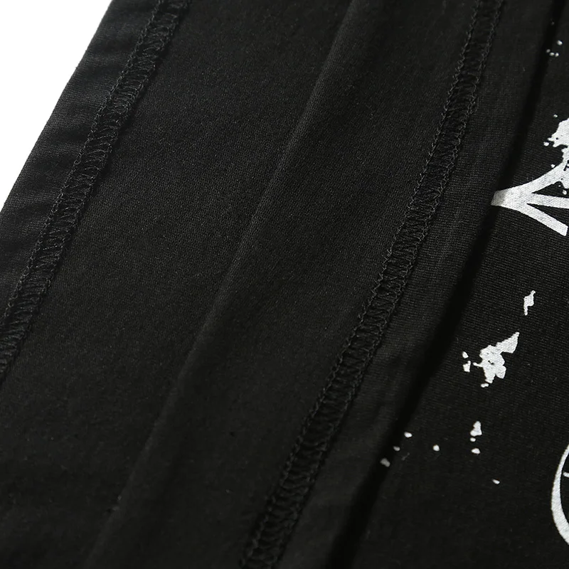 Футболка мужская оверсайз с длинным рукавом уличная одежда в стиле хип-хоп