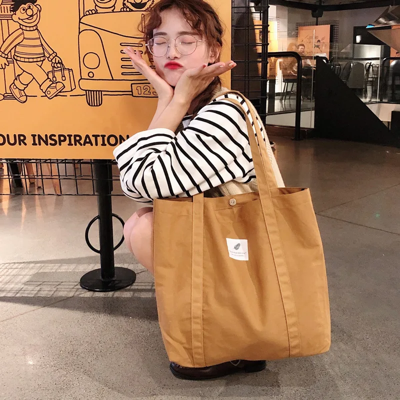 

2021 New Casual Women Handbag Simple Literature and Art Retro Forest Women's Shoulder Bags Canvas Tote Bag Ladies Shopping Bag
