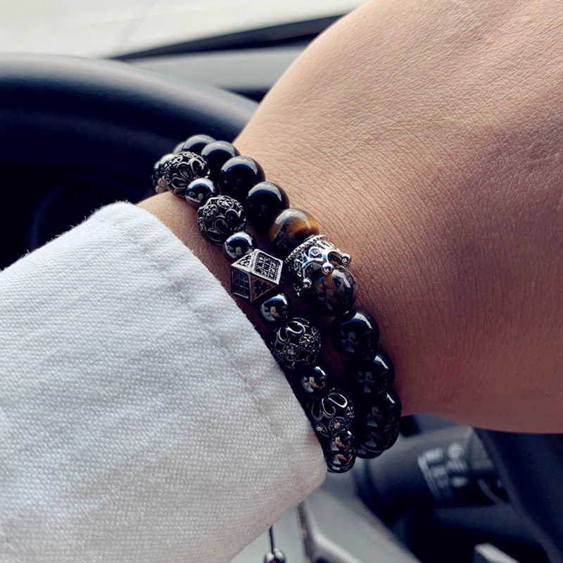 2020 модный новый браслет с короной для мужчин геометрическим закреплением и