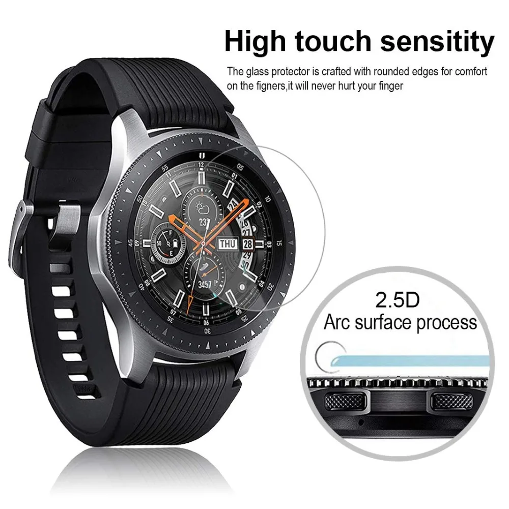 5 шт Для samsung Galaxy watch 46 мм аксессуары защитная пленка, стекло Водонепроницаемая анти-отпечатков пальцев закаленная пленка