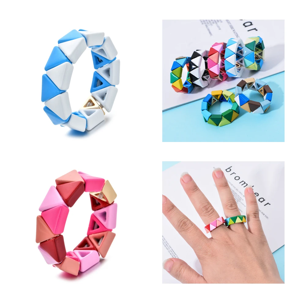 ZMZY Boho составные Свадебные Кольца для девушек обручальное регулируемое кольцо