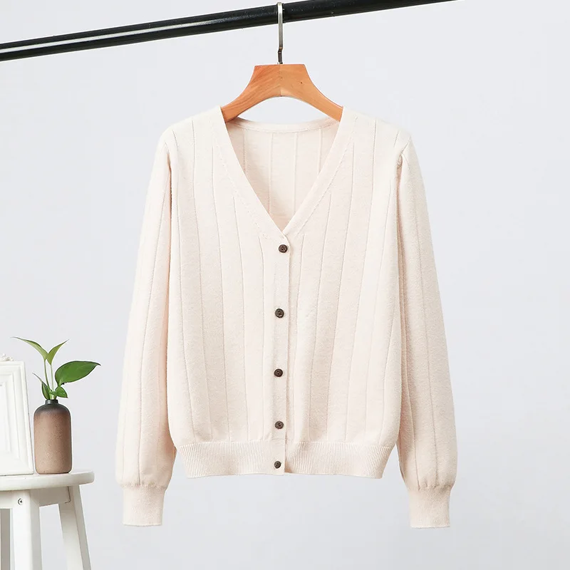 Новый свитер осень зима женский кардиган для девочки вязаный пальто длинный