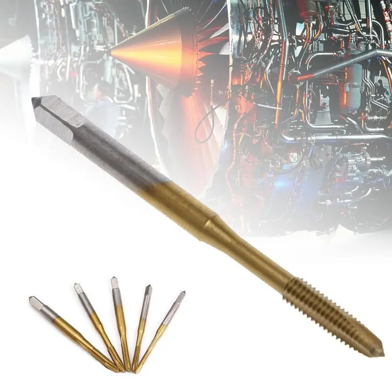 

1Pc M2/M2.5/M3/M3.5/M4 HSS Metric Straight Flute Thread Screw Tap Tap Screw-point Plug Machine Coated N5J0