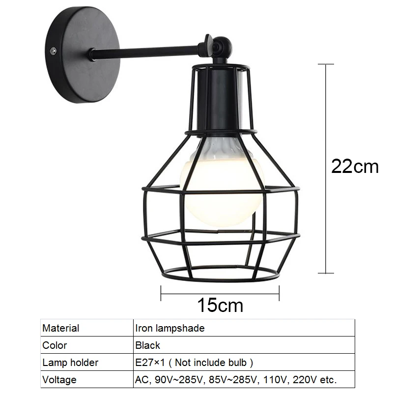 

Vintage Wall Lamps Retro Industrial Led Wall Light Adjustable Bedroom Lights Vanity Light Home Bar Indoor Lighting E27 Led Light