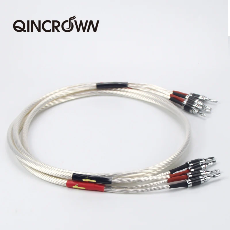 2020 одна пара Hi-Fi посеребренный кабель для динамиков Hi-END 4N OFC провод систем