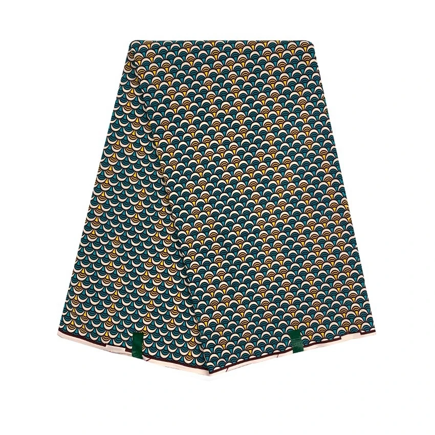 

2022 High Quality Ankara Fabric African Real Wax Print Cotton 100% Tissus Wax Africain For Sewing Material Rapper Batik 6yard