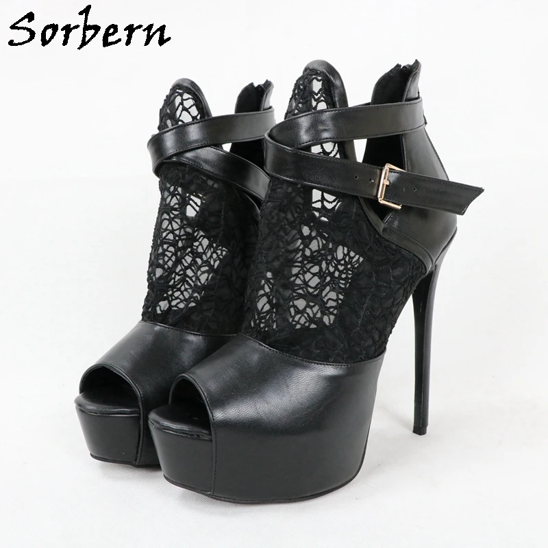 Женские туфли лодочки с открытым носком на высоком каблуке и платформе|heel shoes for