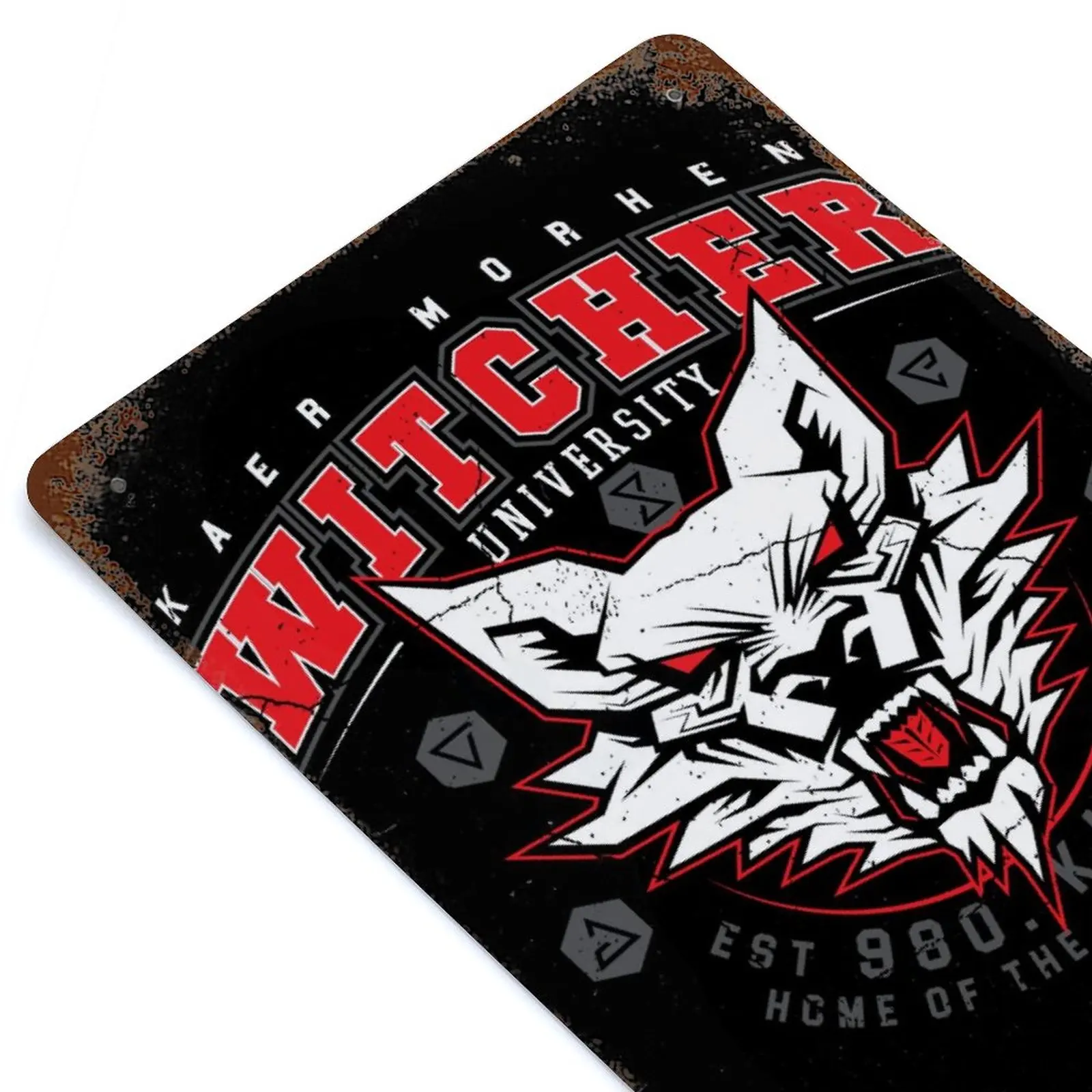 

The Witcher Uni Printed Retro Metal Poster Home Wall Decoration Tin Sign Plaque