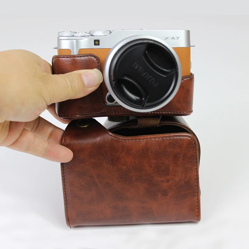 Полноразмерный чехол для смартфона Fujifilm Fuji из искусственной кожи XA7 X A7 xa5 xa20 XA10 15 45