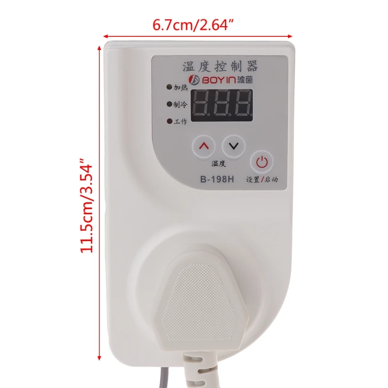 

LCD Digital Thermostat Fish Tank Reptile Incubator Temperature Controller Smart D0AC