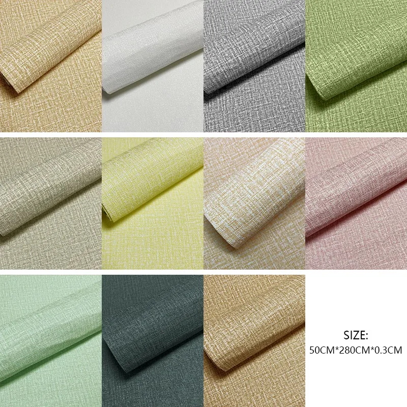 

Aluminum foil linen pattern wallpaper wall stickers living room bedroom decoration stickers Modern Furniture Decorative Sticker