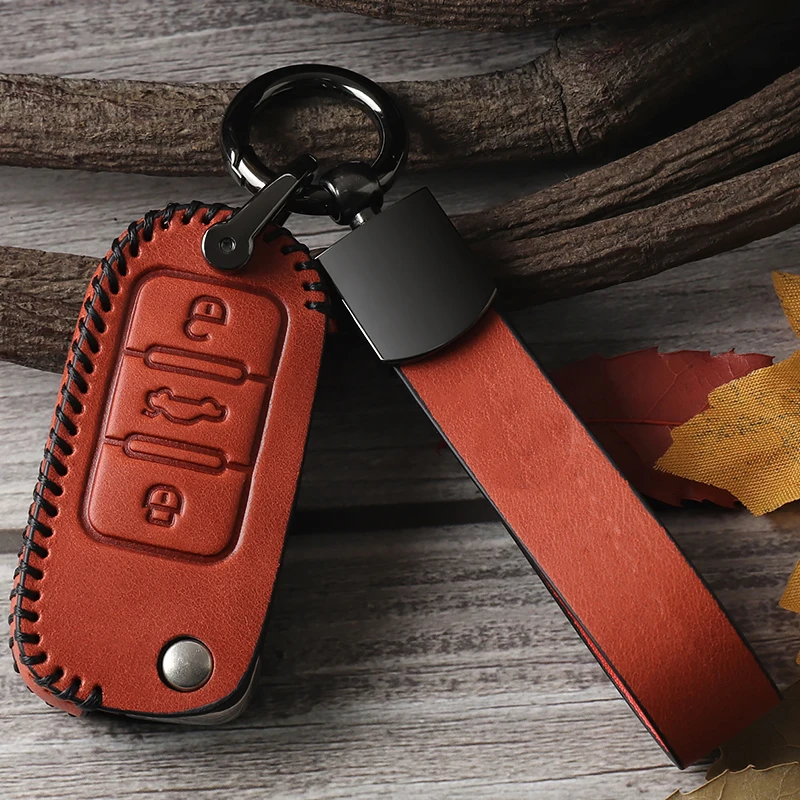 Чехол для ключей из натуральной кожи чехол автомобиля Volkswagen Lingdu Tiguan Bora l Tuang x Tuyue