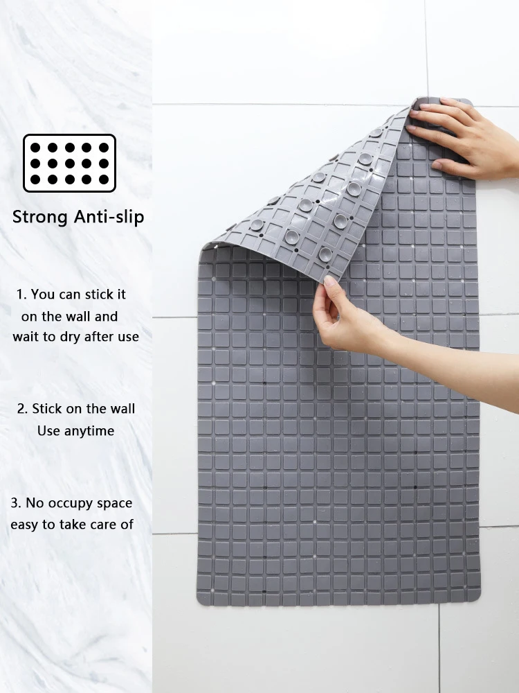 38x70cm premium non slip shower bathtub mat strong grip with 87 suction cups and 90 drain holes bathroom mat for kid and adult free global shipping