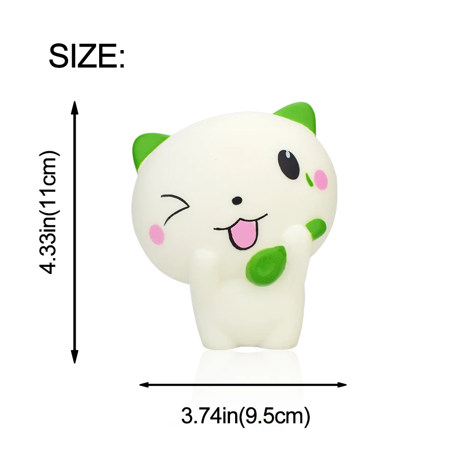 Cartoon Cat Squishy Toys for Children Jumbo Cute Animal Slow Rebound Squishies Anti stress Educational Toy Gifts Home Decoration | Игрушки и